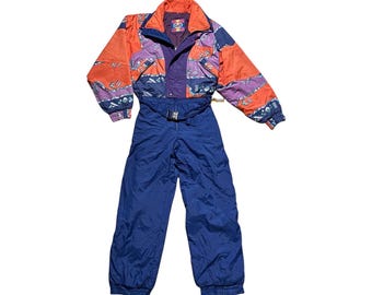 Vintage 1980s Silvy Ski Suit - Size M - Etsy