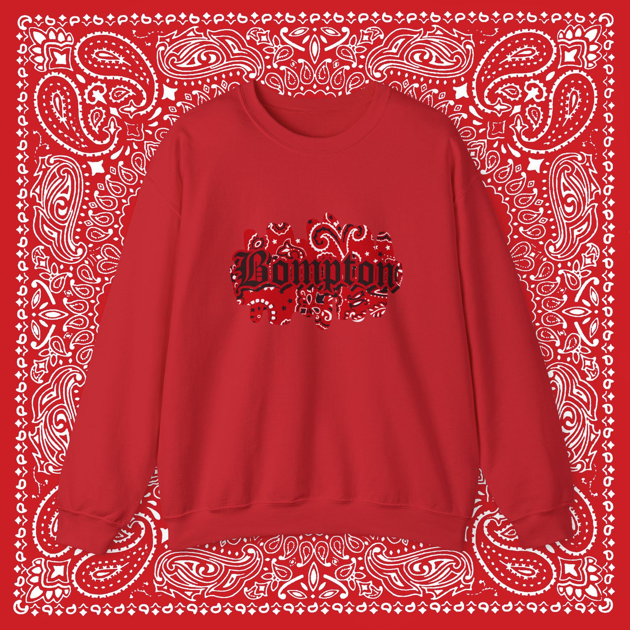 Red Piru Rag Bompton Red Bandana Damu Piru Heavy Blend Crewneck Sweatshirt - Etsy