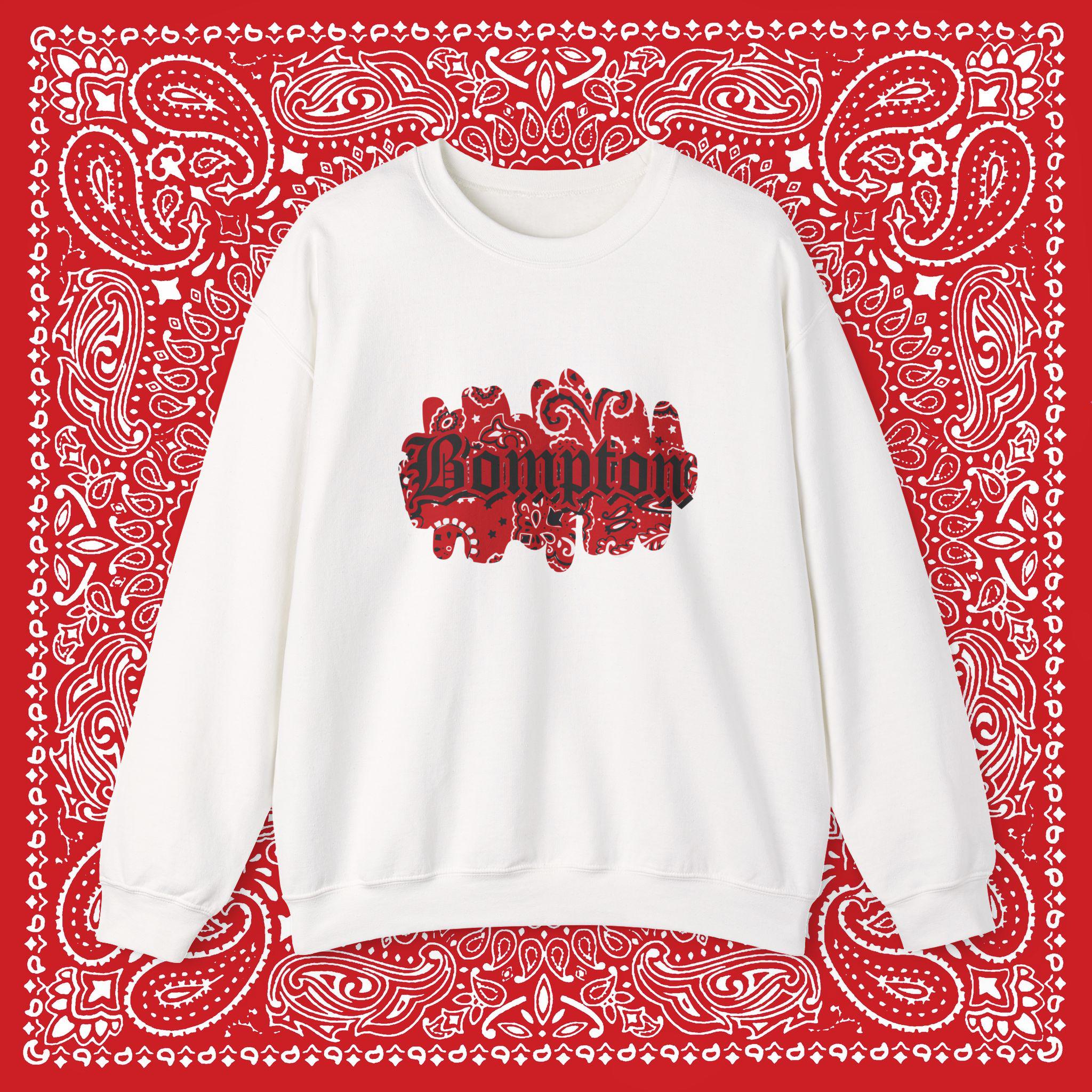 Red Piru Rag Bompton Red Bandana Damu Piru Heavy Blend Crewneck Sweatshirt - Etsy