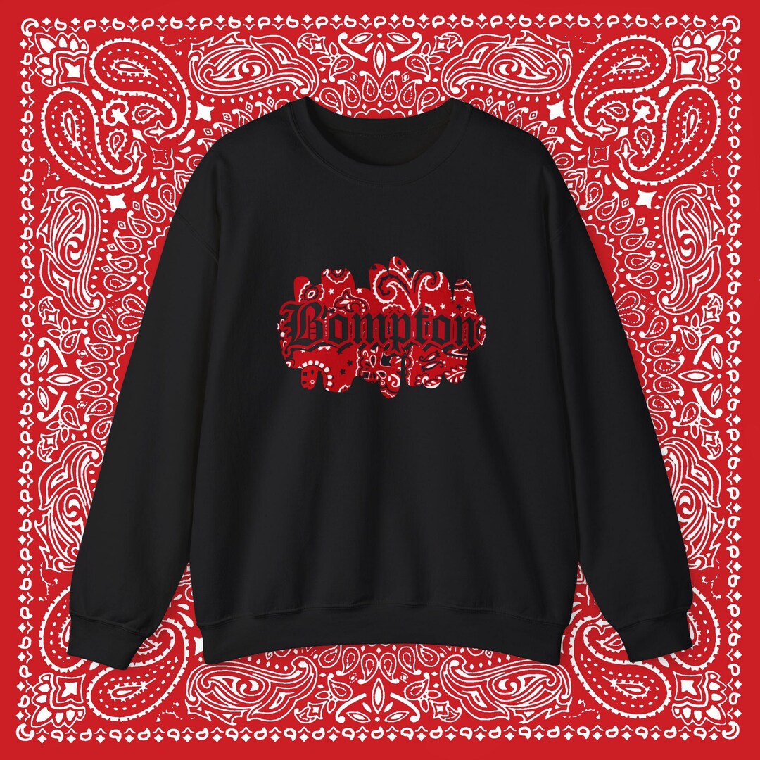 Red Piru Rag Bompton Red Bandana Damu Piru Heavy Blend Crewneck Sweatshirt - Etsy