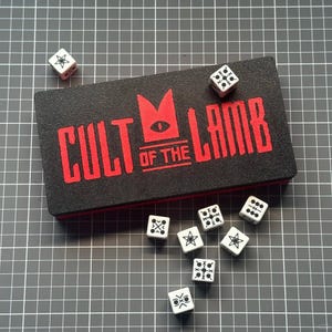 Cult of the Lamb Knucklebones Dice Game – 3D Printed Strategy Board Game