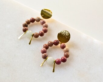 Brass/Gold Pl Earrings
