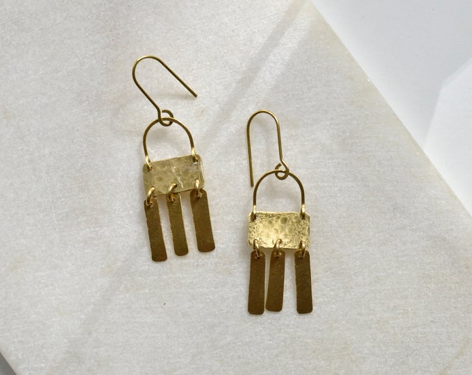 Plain Brass Earrings