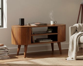 Solid Mango Wood Media Console