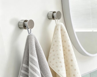 Vibrant silver Wrought stainless steel Wall Hook, Single Decorative Coat Hanger