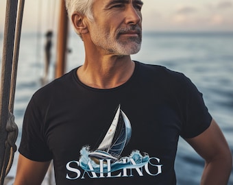 Sailing Adventure T-Shirt: Nautical Ocean Theme, Summer Vacation Wear