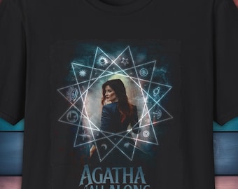 Agatha Fan Art T-Shirt Marvel Fans, Wanda Vision, Witches Coven, Agatha Harkness, Marvel Comics The Symbol