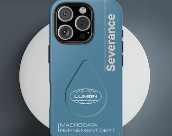 Severance Phone Case: Lumon Logo, Industrial Blue Design