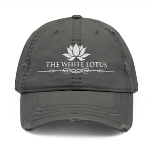 Embroidered Baseball Cap for The White Lotus Fans, Distressed Dad Hat, TV Show Merch, Beach Resort Apparel