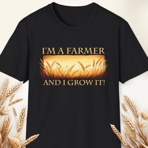 Farmer Nature Farming T-Shirt, Agricultural Harvest Tee, Organic Wheat Sunset Shirt, Country Agriculture Top, Rural Farmer Gift