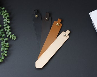 Handmade genuine leather bookmark/ can be personalised