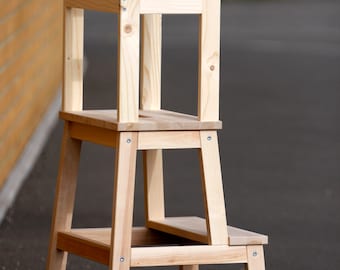 Archivo digital del tutorial de bricolaje de la torre de actividades de aprendizaje montessori hecha a mano