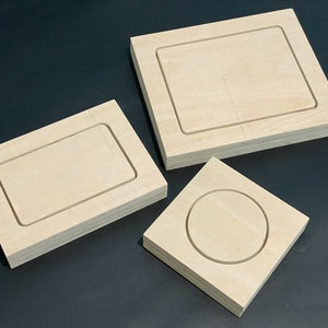 Wet mold kit for leather trays - round and rectangle
