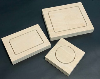 Wet mold kit for leather trays - round and rectangle