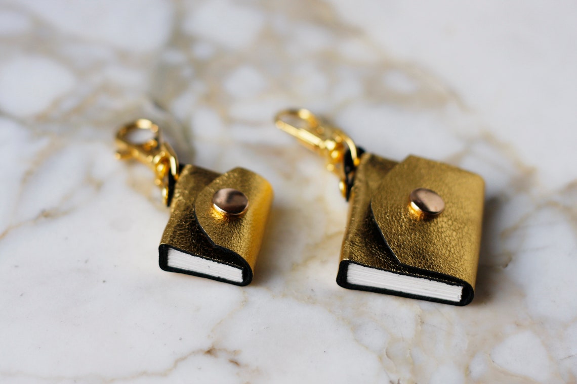 Mini Book Notebook Mini Book Keychain Etsy
