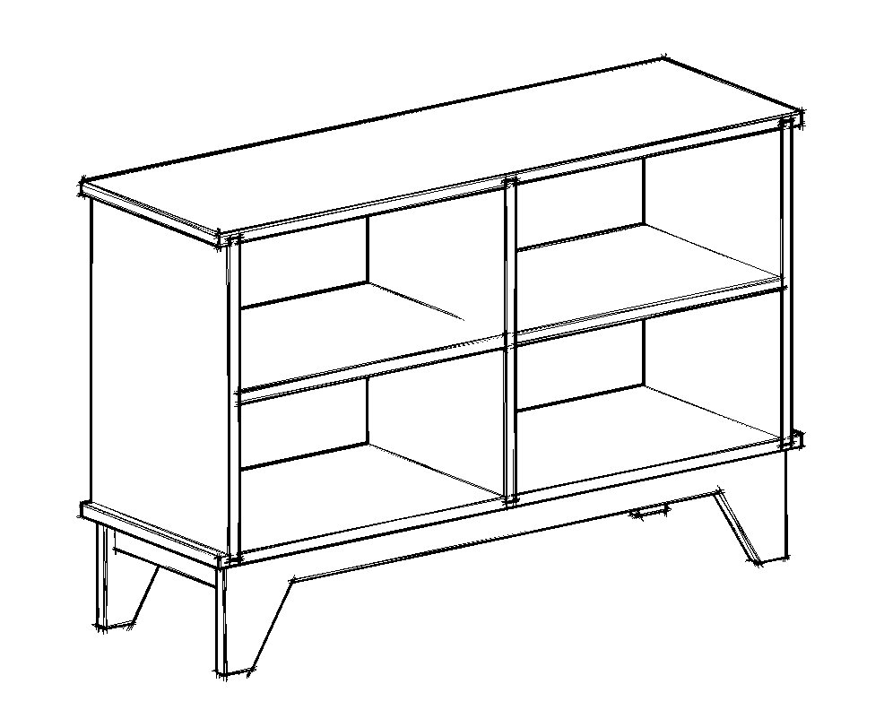 Poly M Console Simple but Elegant Media Console Plans From Single Sheet of 18mm ...