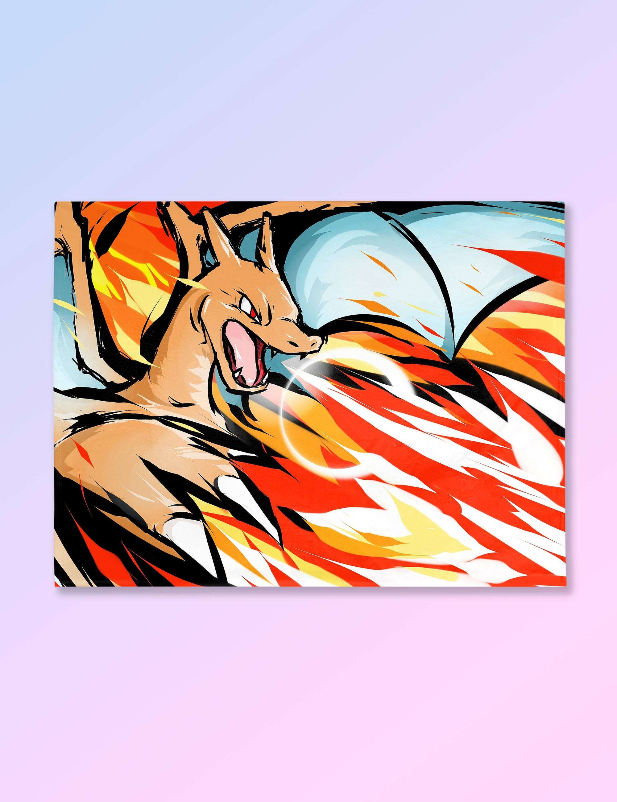 Charizard Throw Blanket - Etsy Charizard Throw Blanket - Etsy