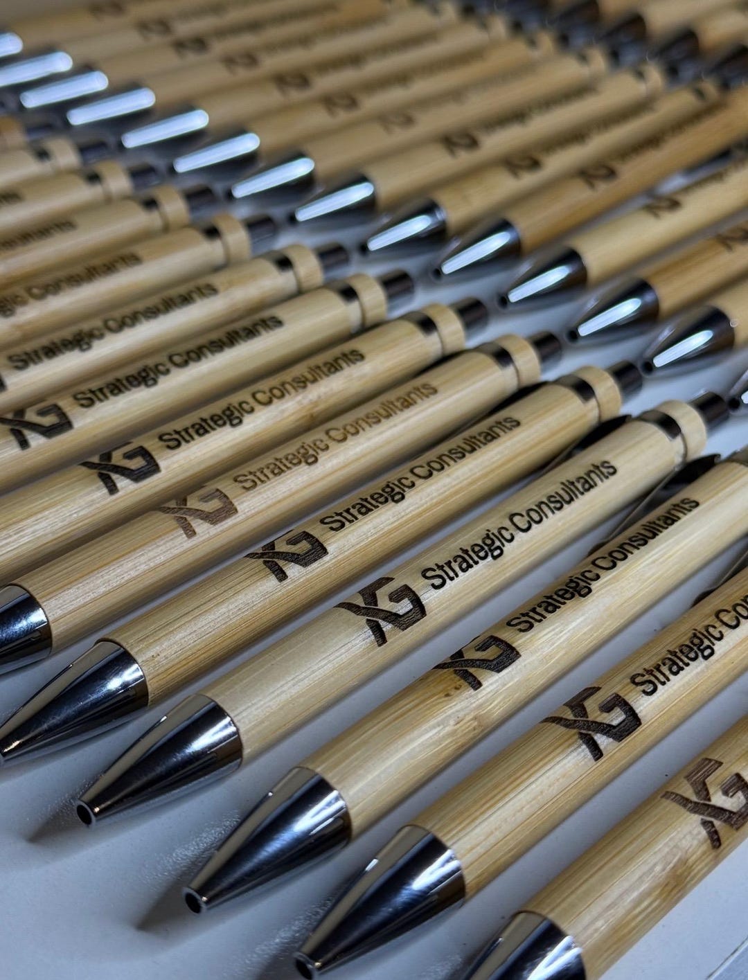 Personalized Bamboo Ballpoint Pens, Custom Corporate Gifts, Set of 5 - Etsy