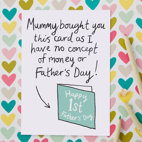 first father's day card from baby