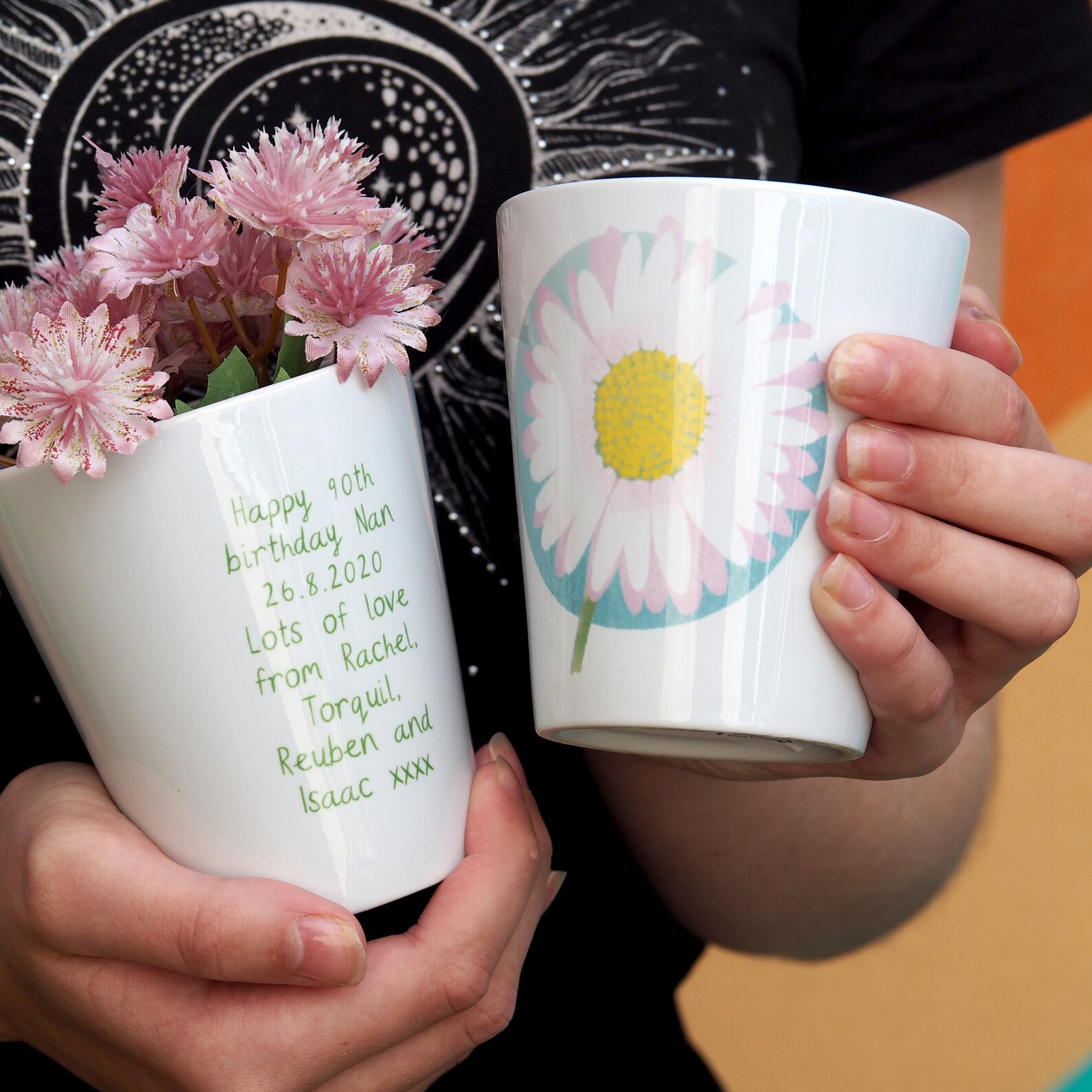 Birth flower plant pot