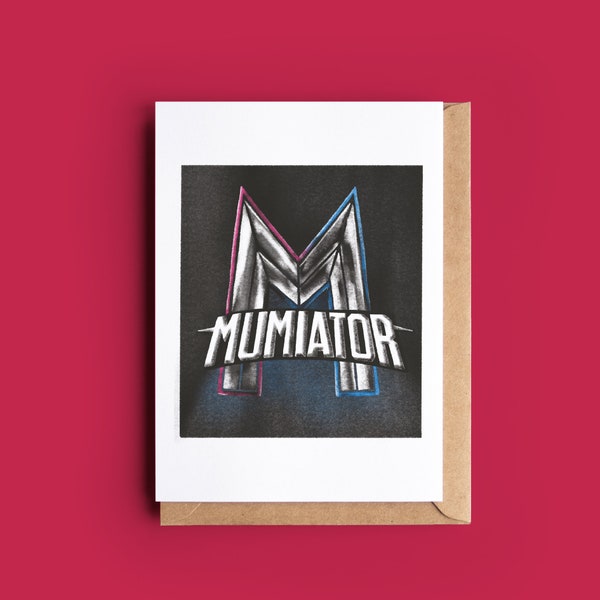 Mumiator Card - Mother's Day Card - Funny Card for mum on Mothering Sunday - Granny card - Personalise inside and send direct - Gladiator