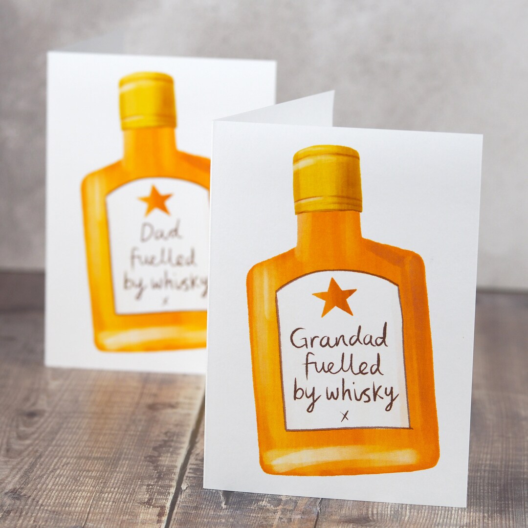 Fuelled by Whisky Card for Dad or Grandad - Father's Day Card, Funny ...