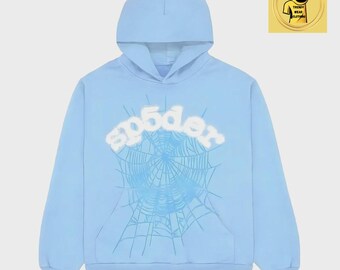 Nueva sudadera con capucha estética urbana en azul cielo, sudadera unisex acogedora, regalos para ella