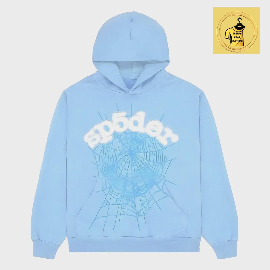 Sp5der hoodie sky blue - Etsy 日本