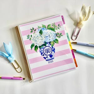 2025 Printed Daily Agenda, Custom Day Planner, personalized monthly calendar, 8.5 x 11 Planner 2026