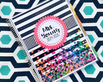 2025- 2026 Customizable Teacher Planner, Lesson Planner, Monthly Calendar, 2026