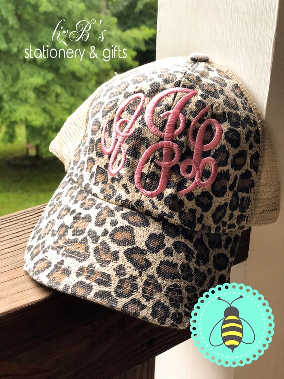 leopard print ball cap