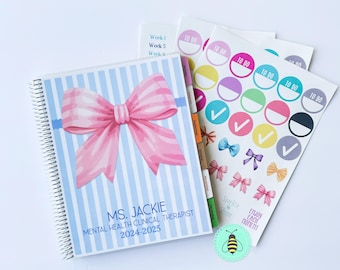 2025 - 2026 Daily Planner, 2026 Printed Daily Planner,  Custom Day Planner, Coquette Monthly Calendar, Calendar