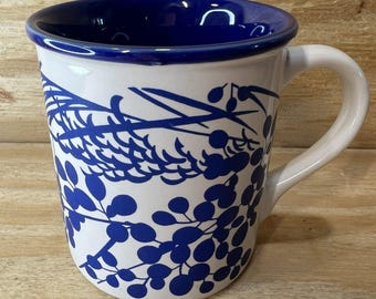 Vintage 1987 Potpourri Press MET Museum Art Mug Vincente Minetti Blue