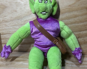 Vintage 2001 Kellytoy Marvel Green Goblin Plush - Large 16" Size - With Bag!