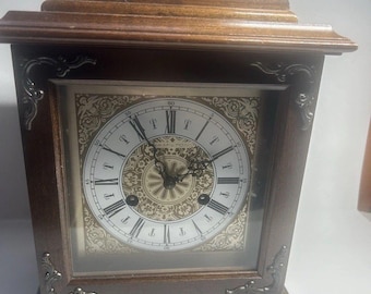 Vintage Hamilton West Germany Chiming wind up Mantle Clock