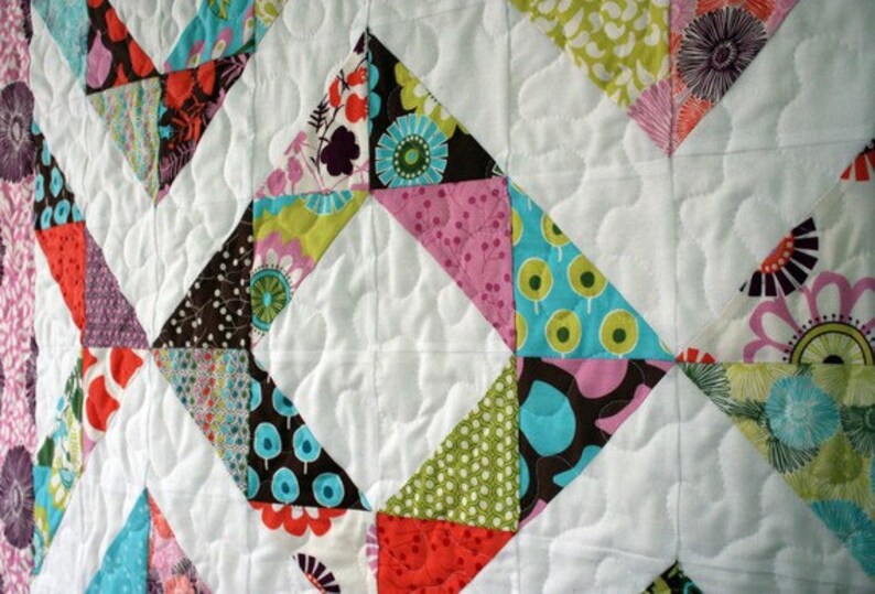 PDF quilt pattern // diamond rings Etsy