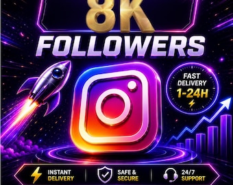 8K Instagram Followers | Instagram Growth Service | Expand Your Social Reach | Fast Delivery | Increase Online Visibility