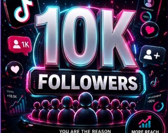Get over 10,000 real TikTok followers | Fast and safe delivery | Instant growth for your TikTok | Permanent followers and reliable results