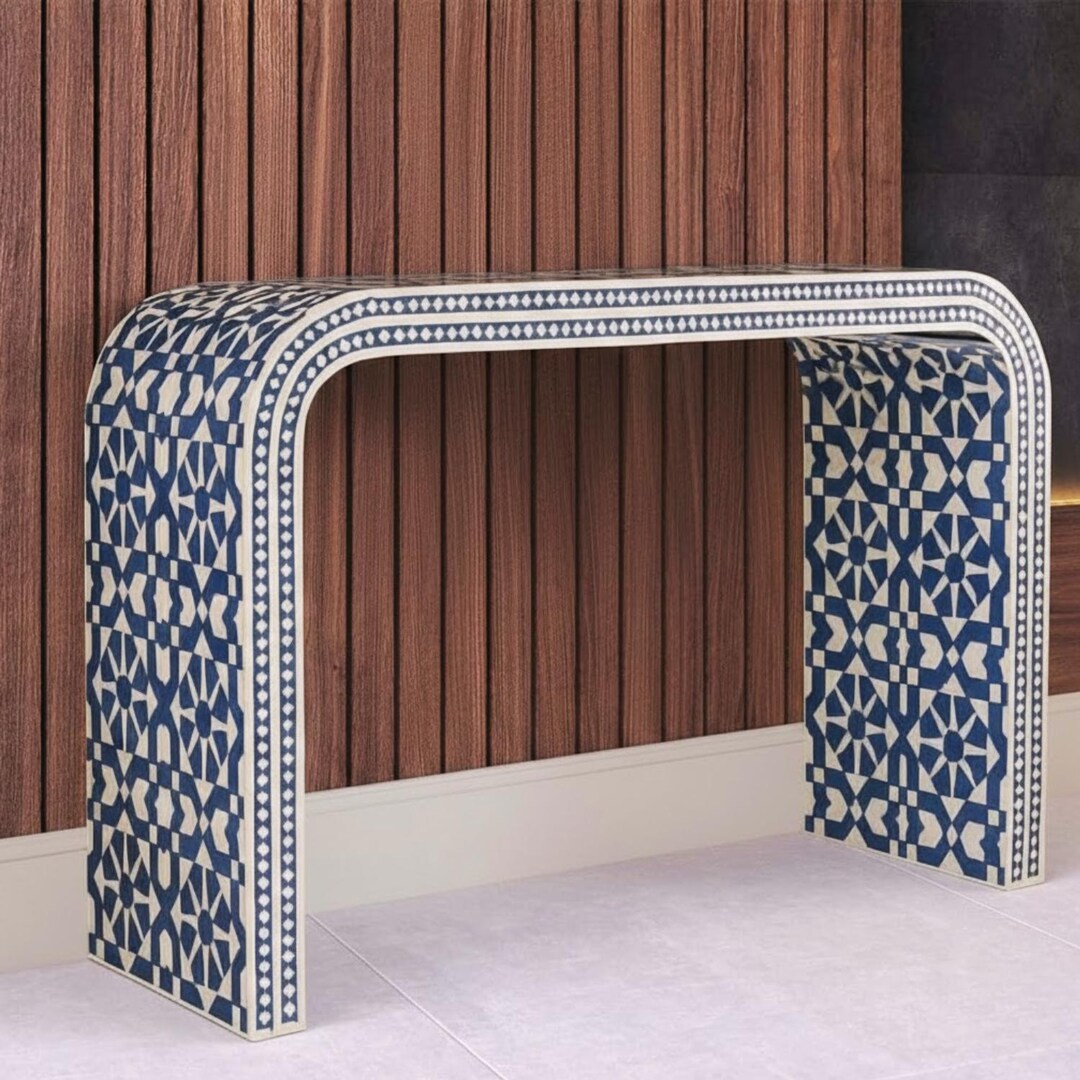 Handmade in India Wooden Bone Inlay Console - Console Table - Desk ...