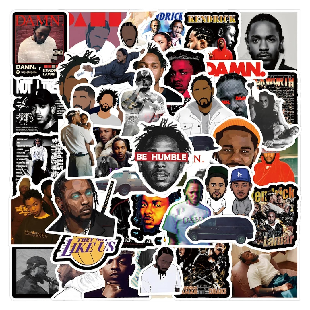 55 Music Rap Stickers Pack | Kendrick Lamar Waterproof Vinyl - Etsy