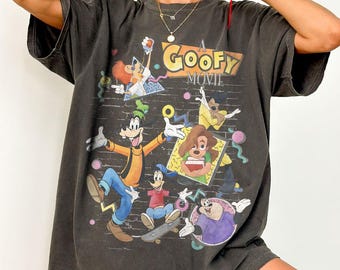 Camiseta retrô com personagens do filme Pateta, camiseta divertida para grupos de amigos, camiseta inspirada em Max e Roxanne, camiseta combinando para viagens em família, camiseta fofa para presente.