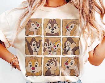 Vintage Chip N Dale Shirt, Comfort Colors Disney Tee, Double Trouble Family Matching, Animal Kingdom Trip Shirt, Disneyland Outfit