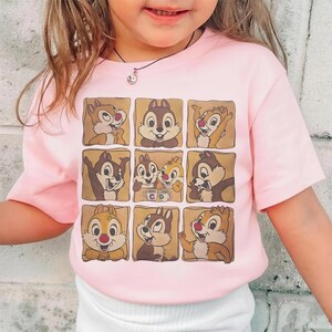 Vintage Chip N Dale Shirt, Comfort Colors Disney Tee, Double Trouble Family Matching, Animal Kingdom Trip Shirt, Disneyland Outfit image 4