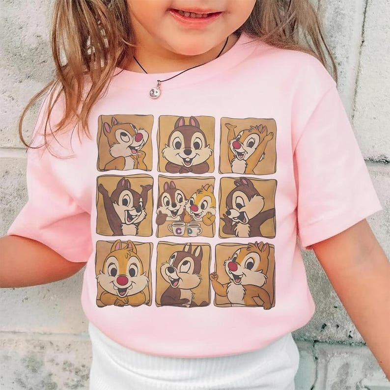 Vintage Chip N Dale Shirt, Comfort Colors Disney Tee, Double Trouble Family Matching, Animal Kingdom Trip Shirt, Disneyland Outfit image 4