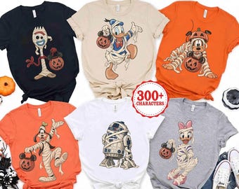 Vintage Disney Mummy Halloween Shirt, Disneyland Family Matching Tee, Mickeys Not So Scary Party Shirt, Cute Group Costume Matching Family