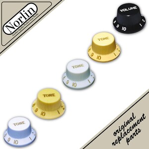 Norlin Embossed Top Hat Tone Knob for Fender® Stratocaster® Guitars