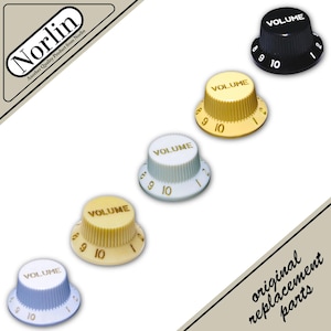 Norlin Embossed Top Hat Volume Knob for Fender® Stratocaster® Guitars