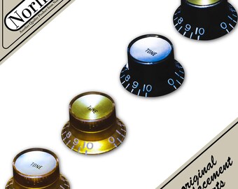 Norlin Embossed Top Hat Reflector Tone Knob for Gibson® Guitars