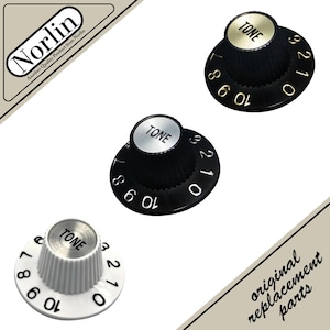 Norlin Embossed Witch Hat Tone Knob for Gibson® Guitars