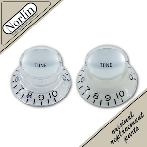 Norlin Embossed Top Hat Reflector Tone MOD Knob for Gibson® Guitars